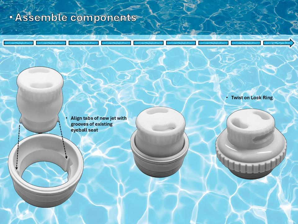 Adjustable Pool Jet Nozzle: Dual Flow Control, UV & Chemical Resistant ...