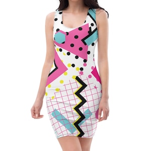 Form-Fitting Dress | &quot;Abstract Strut&quot;: Where Elegance Meets a Walking Masterpiece!