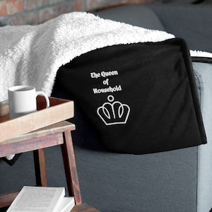 Large Premium Sherpa blanket | Queen of the House