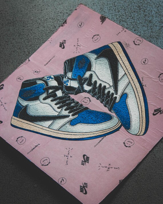 travis scott jordan 1 drawing