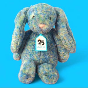 Jellycat Bashful Luxe Bunny Azure Plush Stuffed Animal 12