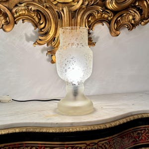 Murano Table Lamp, Glashutte Limburg, Germany, 1970s / Mazzega Table Lamp / Vintage Murano Lamp / Home Decor / Mushroom Table Lamp