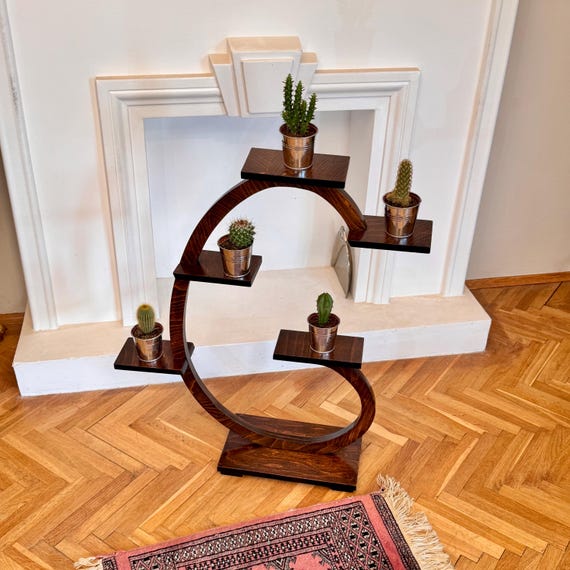 Art Deco Laminate Beech Plant Stand, Eastern Europe 1940s - Etsy Israel