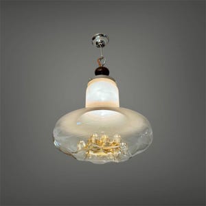 Mazzega Murano Mushroom Chandelier, Italy 70s / Murano Chandelier / Vintage Chandelier / Murano Pendant Light / Hollywood Regency Chandelier