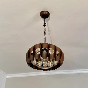 Small Chandelier in the style of Werner Schou, Sijaj Hrastnik, Yugoslavia, 1960s / Scandinavian Chandelier / Danish Chandelier / Home Decor