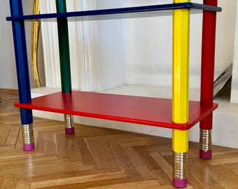 Vintage Pencil Bookshelf by Pierre Sala, Italy 1980s - Etsy