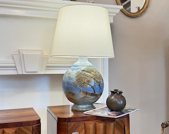 Skulpturale Vintage-Tischlampe aus Keramik im brutalistischen Stil, Europa, 1960er Jahre