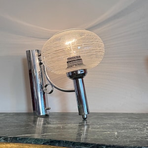 Postmodern Sconce, Sijaj Heastnik, Yugoslavia 1970s / Art Deco Sconce / Bauhaus Lamp / Home Decor / Art Deco Sconce / Midcentury Sconce