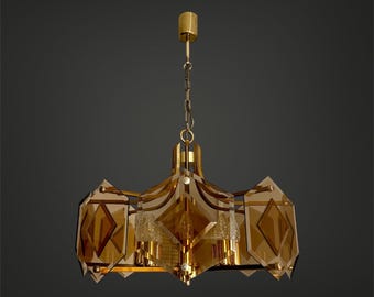 Hollywood Regency Chandelier in the style of Gino Paroldo for Sische Leuchten, Germany 1960s