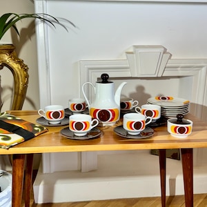 Vintage porseleinen mokkaset, Winterling, Beieren, Duitsland, jaren 70 / porseleinen theeservies / porseleinen kopjes / koffieservies Fine Chine / Bone China