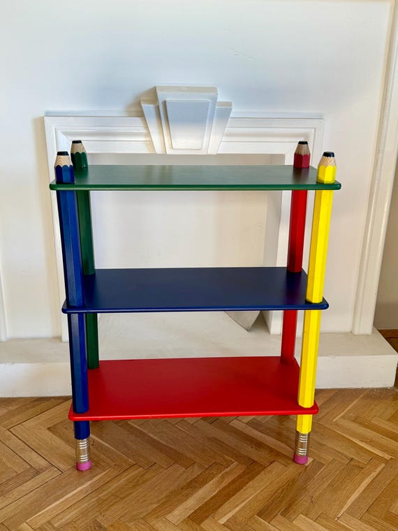 Vintage Pencil Bookshelf by Pierre Sala, Italy 1980s - Etsy