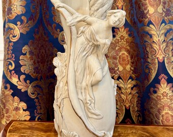 ロイヤル・ダックス アールヌーボー磁器花瓶、ボヘミア 1950年代、2個