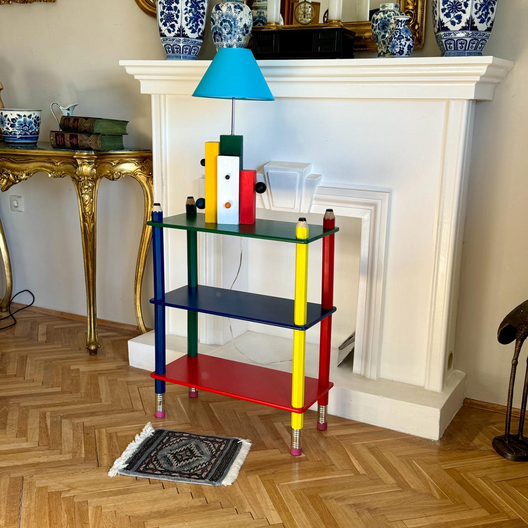 Vintage Pencil Bookshelf by Pierre Sala, Italy 1980s - Etsy