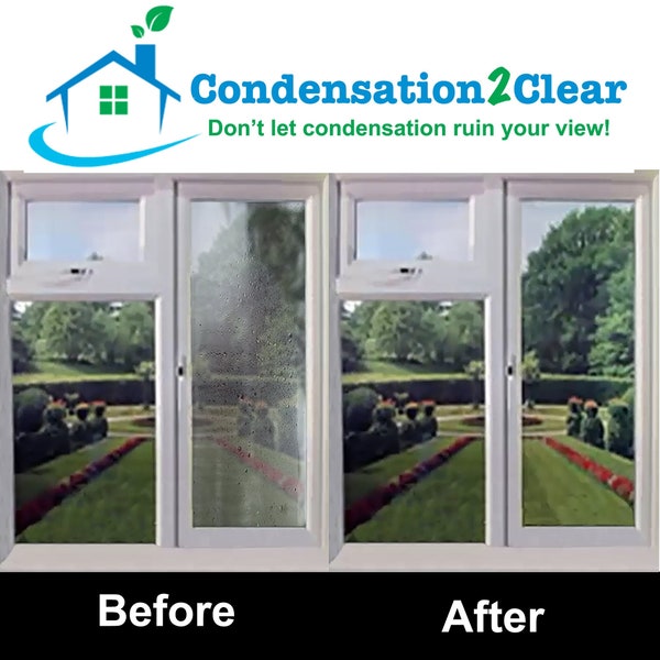 Window Repair Kit Clears condensation, mist and fog from failed blown double glazing windows (1-12 window kits sizes available)