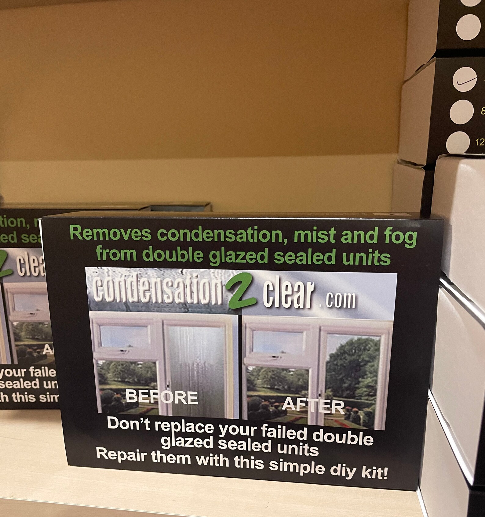 Window Repair Kit Clears Condensation, Mist and Fog From Failed Blown