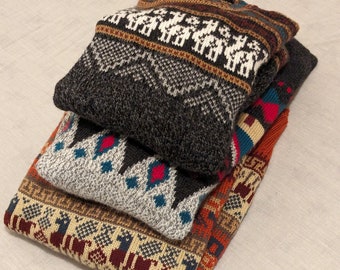 Maglione unisex in alpaca peruviano fatto a mano