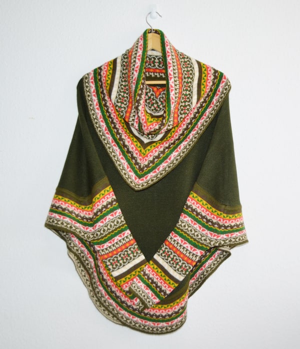 Poncho de Alpaca con Manga