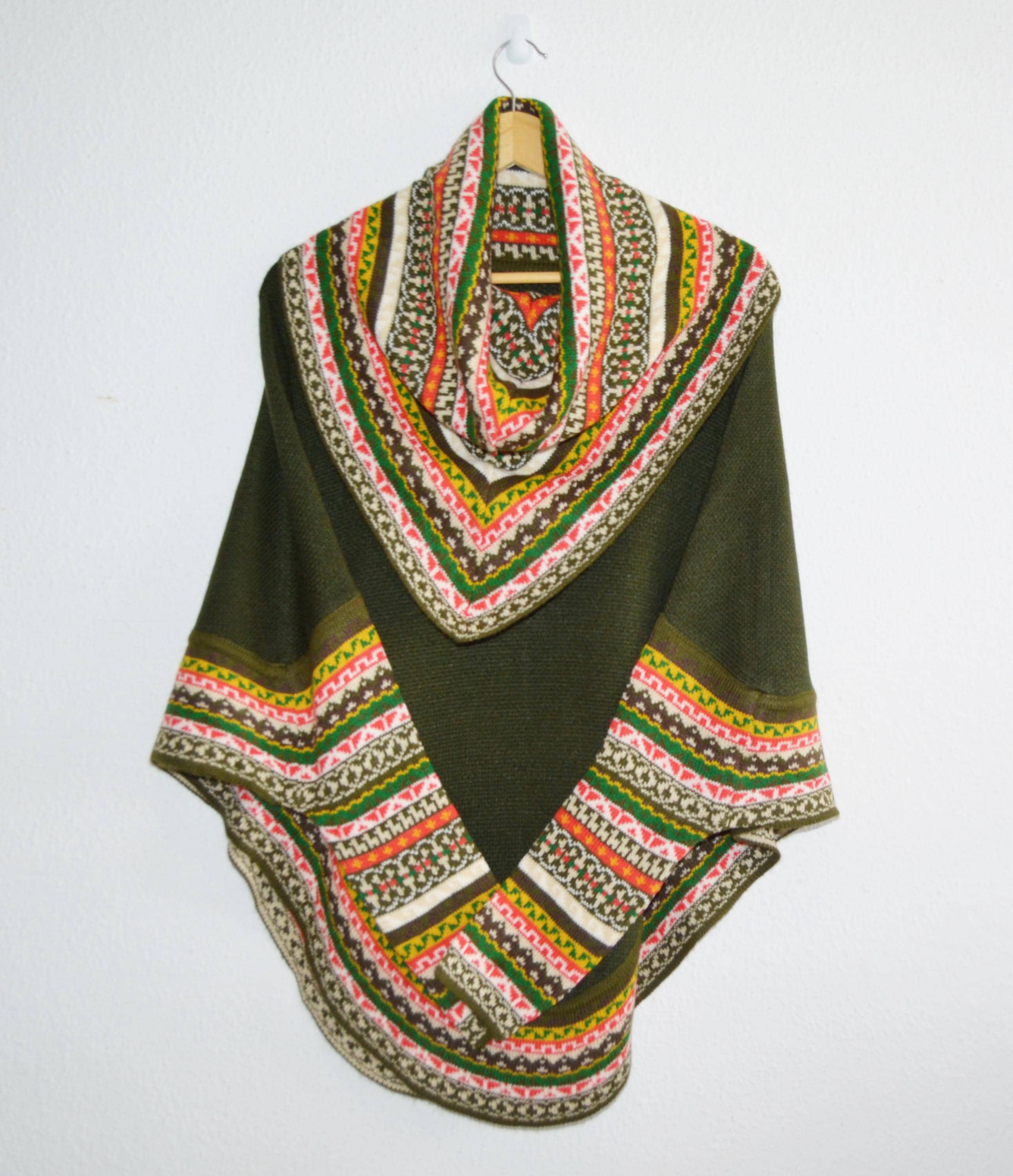 Poncho de Alpaca con Manga