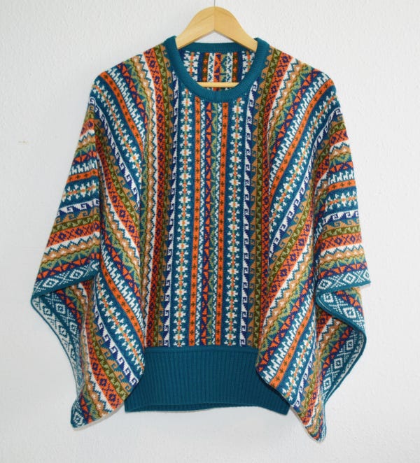 Poncho Qinti de Alpaca