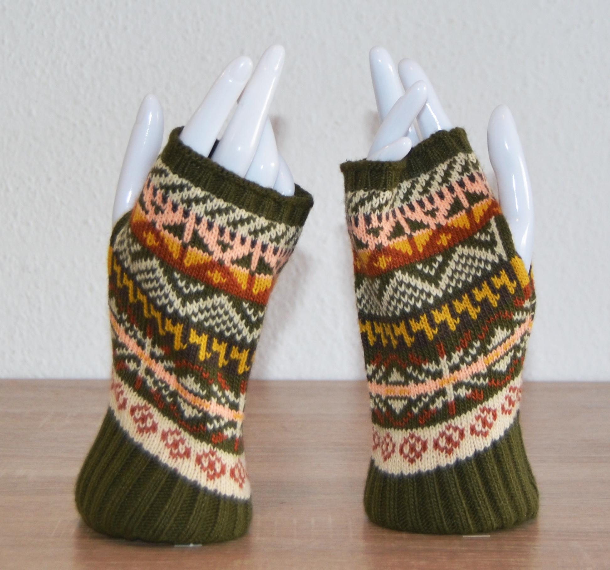 Guantes de Alpaca Sin Dedos