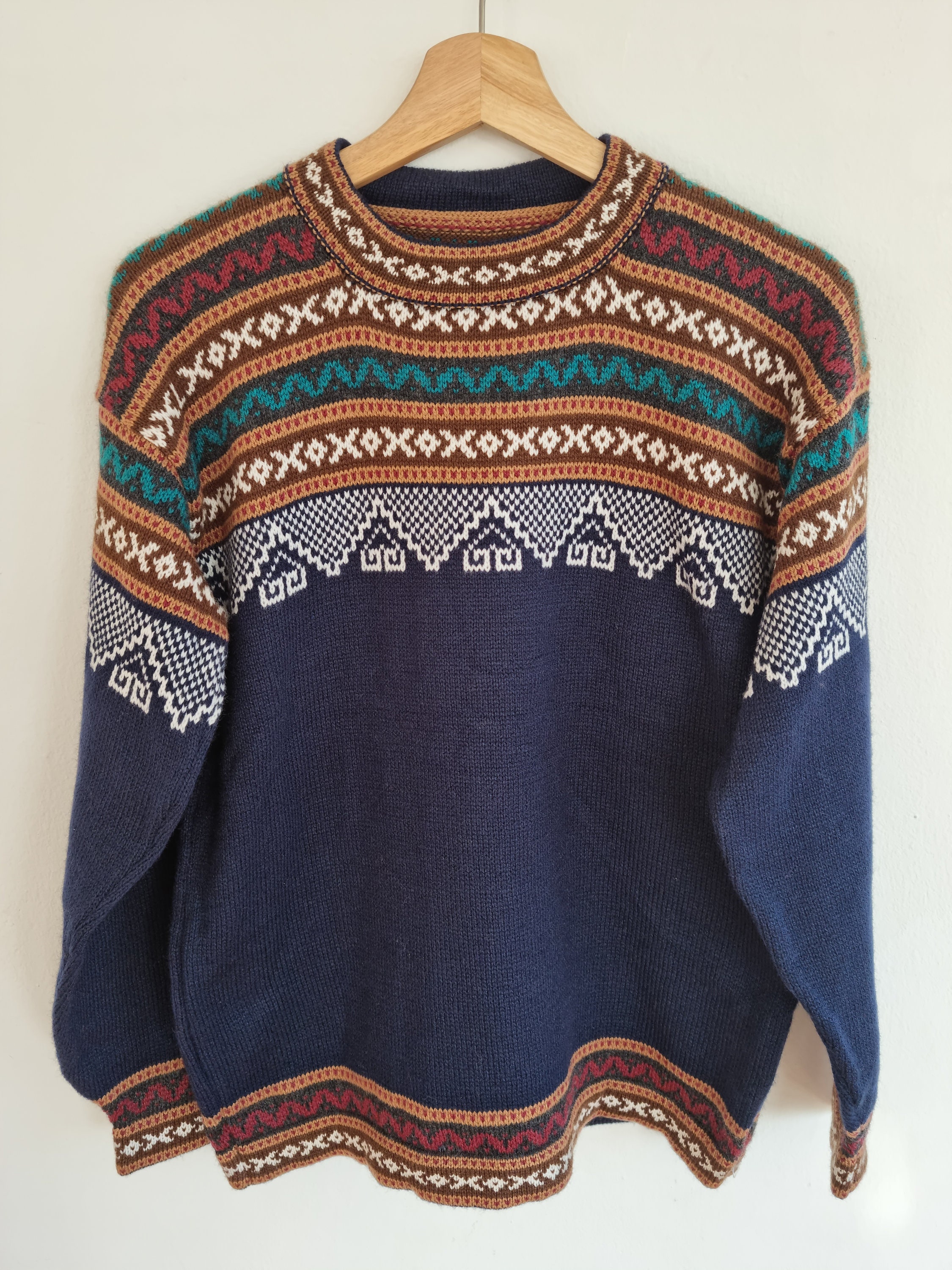 Peruvian Alpaca Inca Sweater, 100% Handmade, Unisex Style - Etsy