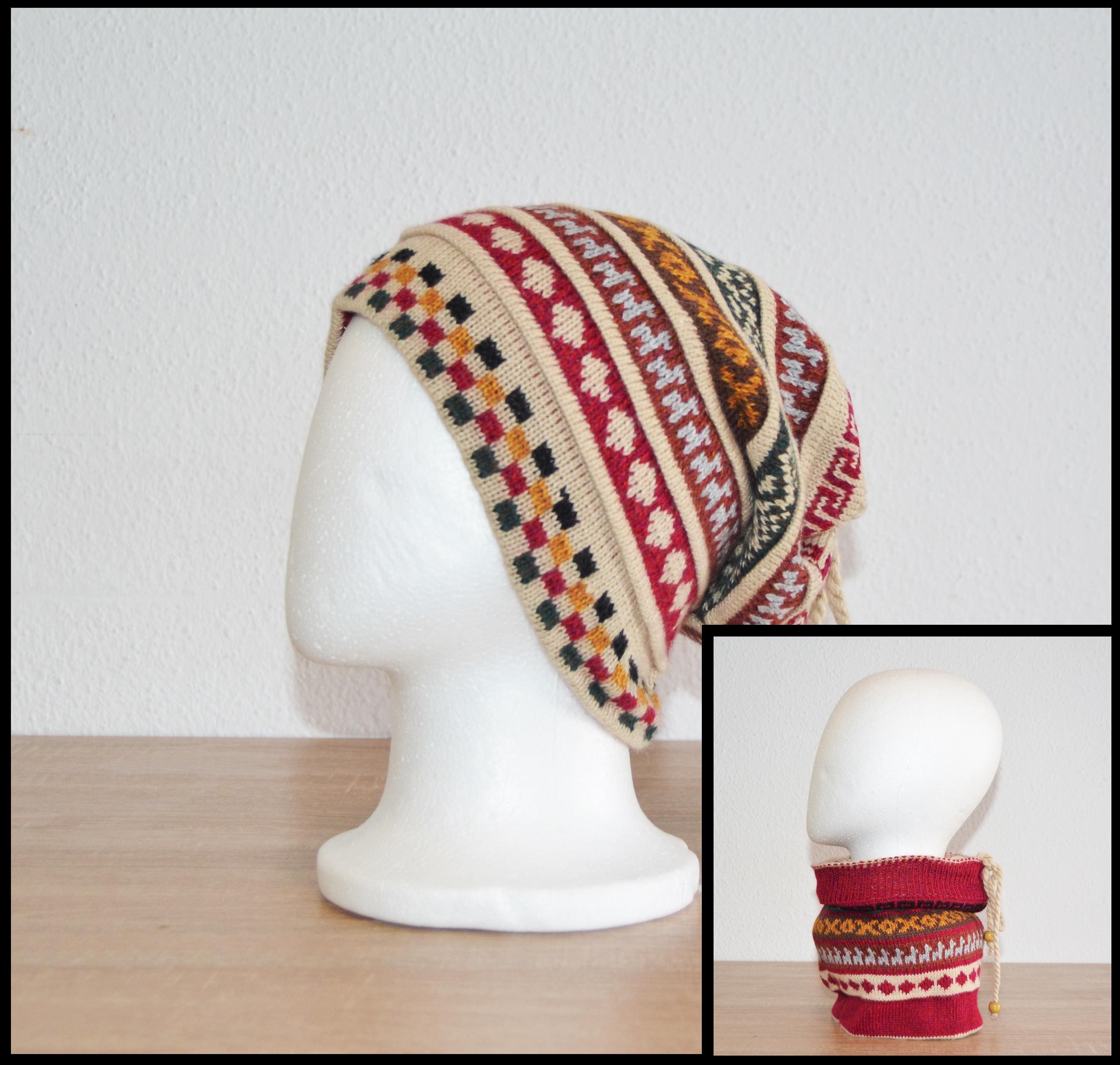 Chullo Buff Baby Alpaca Reversible