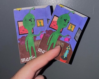 Martian Man Plant Sticker
