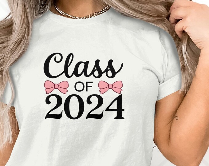 Coquette Class of 2024 Graphic T Shirts