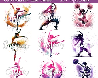Gepersonaliseerde danser Canva sjabloon, dansmoeder, dansleven, dansploeg, aangepaste naam, balletdanser, hiphopdanser, cadeau voor danser