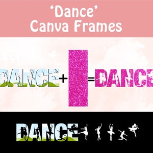 Cornici Canva, Mamma Danza SVG, PNG Ballerina, Lettera Doodle, Mamma Danza, Regalo Ballerina, Regali Danza, Modello Canva, Modello Modificabile Trascina e Rilascia