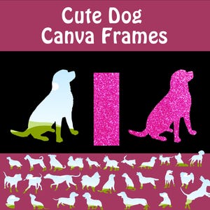 Hund Bearbeitbare Canva Vorlagen Ziehen und Ablegen Design Süße Hunde für Print on Demand Goldendoodle Labradors Hundeliebhaber Doggy Mom Welpe PNG Clipart