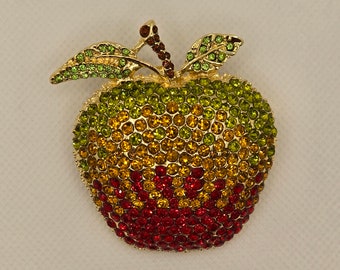 Veelkleurige appelbroche