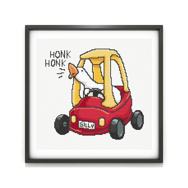 Silly Duck Cross Stitch Pattern PDF