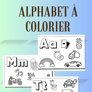 Páginas para colorear del alfabeto imprimibles para niños | 26 páginas educativas de la A a la Z | Actividades divertidas a partir de 3 años | Aprendiendo letras