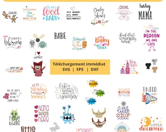 Pack of 600 High-Quality SVG Baby and Children Clipart Designs