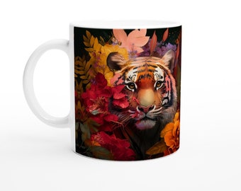 Tazza con design tigre selvaggia