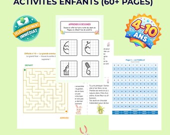 Easter Activity Pack for Children (Ages 4–10) • Treasure Hunt • Games • Mazes • Word Searches • Coloring Pages • Crafts • Printable PDF