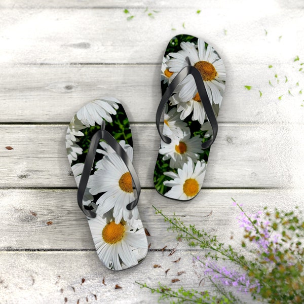 Daisy Flip Flops Etsy