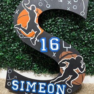 Hand-Painted Wooden Letter