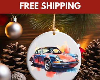 Porsche Ornament, Porsche 911 Ornament, Porsche Gift, Car Gifts For Porsche, Car Ornament, Classic Car Ornament,  Christmas Gift, Ornaments