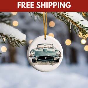 Jaguar Ornament, Jaguar E-Type Ornament, Jaguar Gift, Car Gifts For Jaguar, Car Ornament, Classic Car Ornament,  Christmas Gift, Ornaments