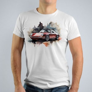 Porsche 911 Watercolor Shirt, Porsche 911 Shirt, Car Gift, Car Guy Gift, Car Enthusiast Gift, Classic Car Gift, Gifts for him, Gifts for her