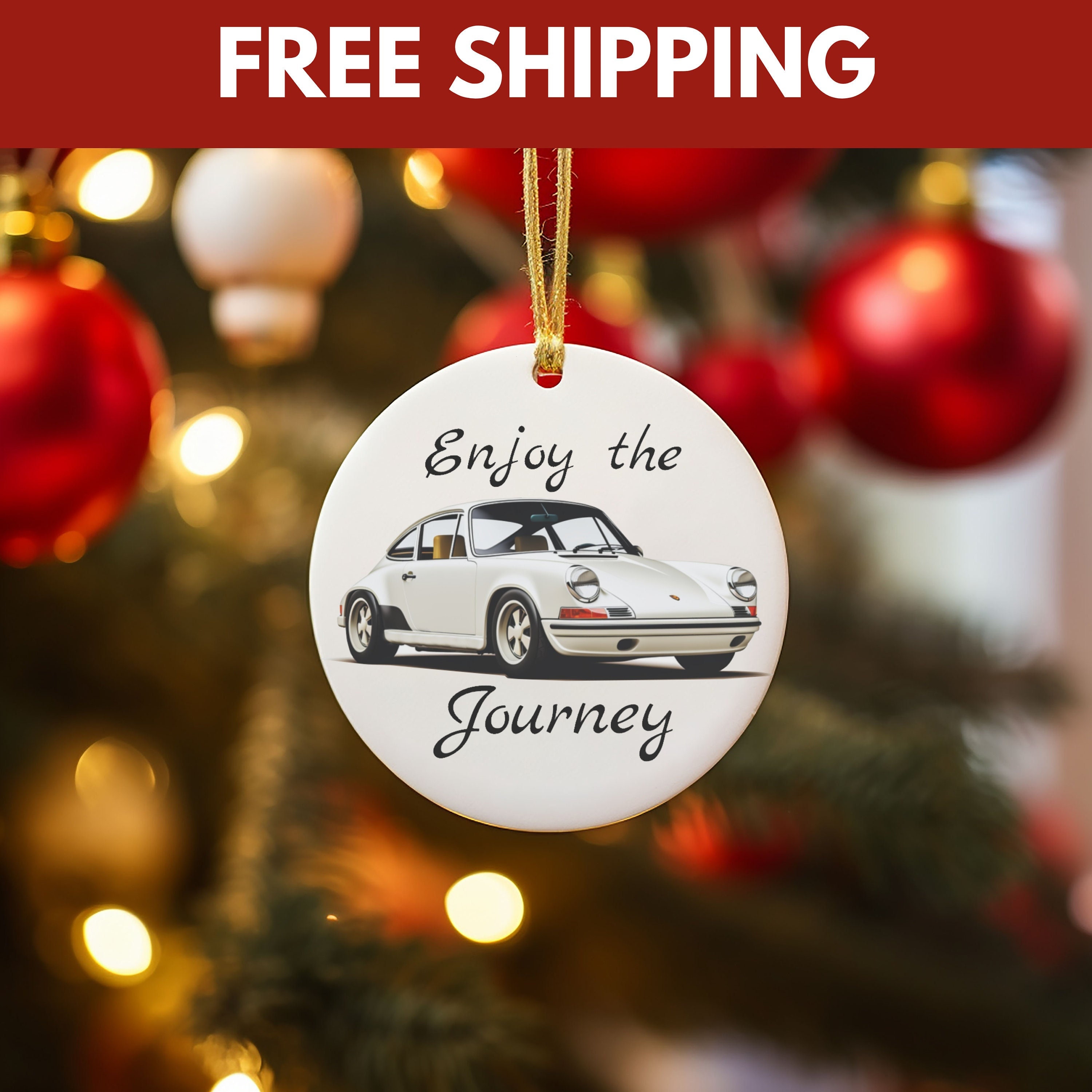 Porsche Ornament, Porsche 911 Ornament, Porsche Gift, Car Gifts For Porsche, Car Ornament, Classic Car Ornament,  Christmas Gift, Ornaments