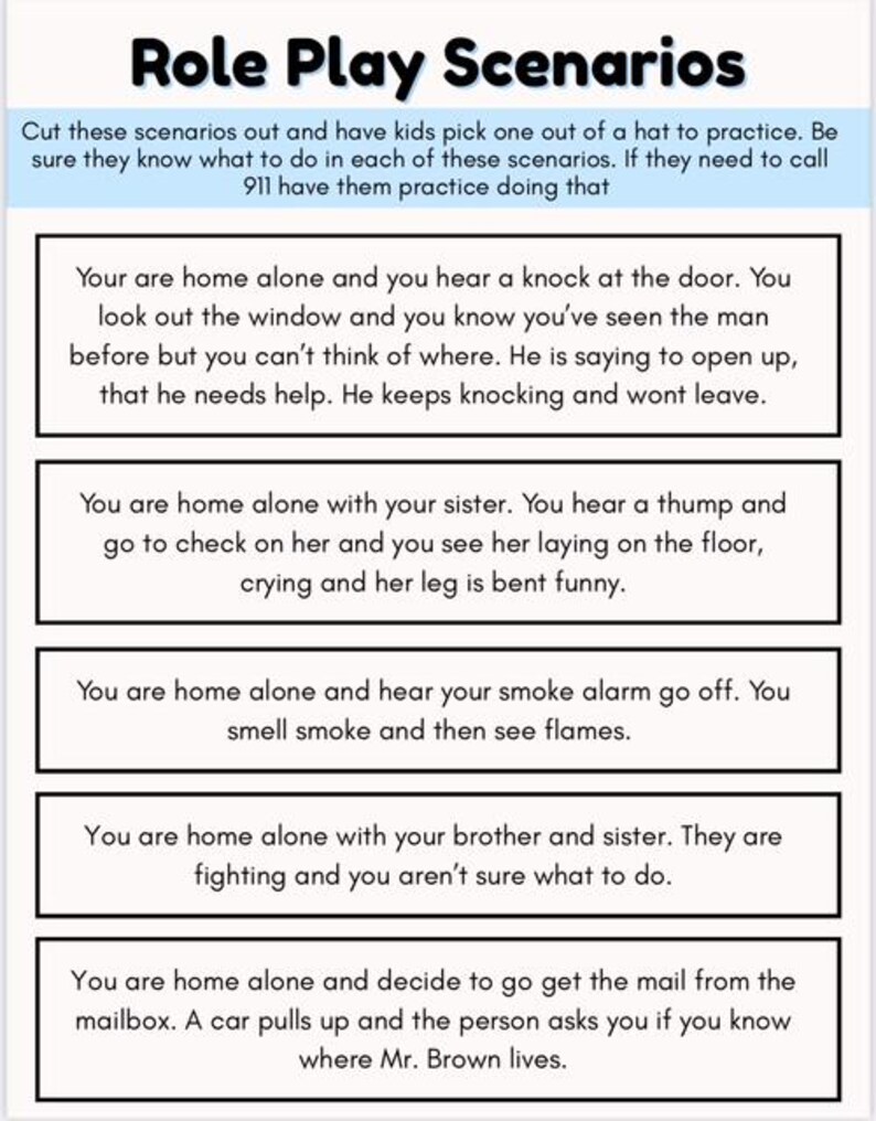Home Alone Safety Course - Etsy