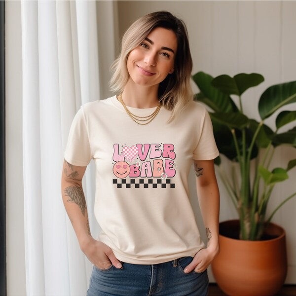 Lover Babe Valentine T-Shirt/Cute Valentine's Day Shirt/Hipster Valentines Day Tee/Gift For BFF/ Unisex Shirt/love shirt for valentine's day