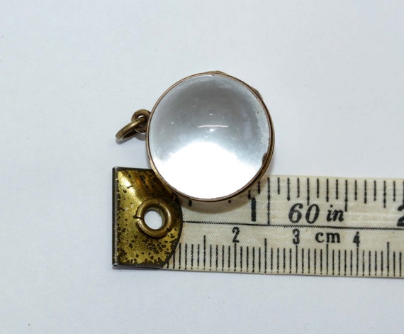 Antique 19th Century Rolled Gold Rock Crystal Orb… - image 8