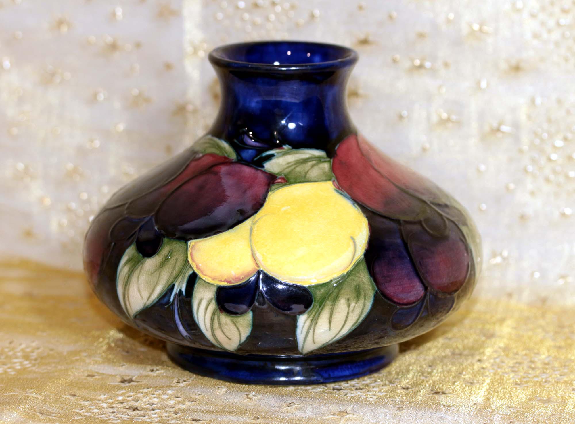 Moorcroft Plum Vase - Etsy