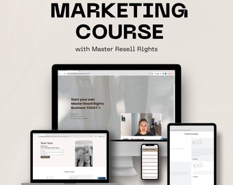 Premium Digital Marketing Course With Master Resell Rights - Etsy
