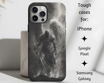 St. Michael the Archangel Warrior Catholic Phone Case, Patron Saint Michael Artwork Tough Cover Gift,  iPhone, Google Pixel, Samsung Galaxy