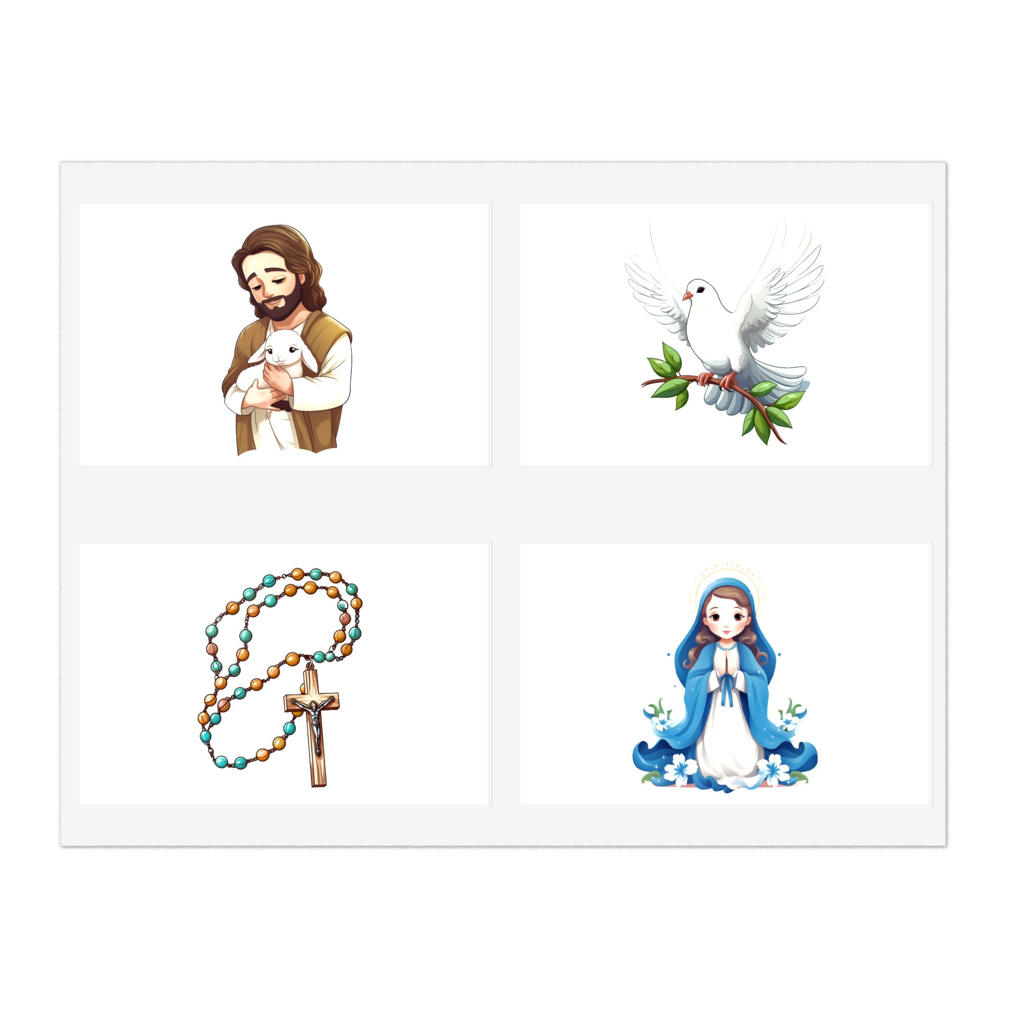 Cathloc Sticker Catholic Stickers for Kids Learning Catholic Activity Stickers for ...